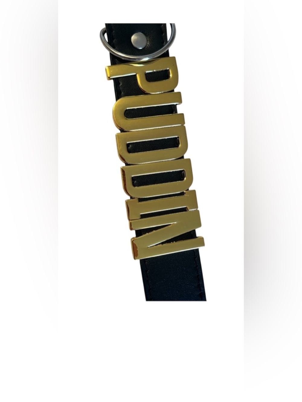 Harley Quinn PUDDIN Choker Necklace with Gold Letters - Picture 6 of 7